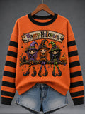 Happy Halloween Sweatshirt Witches Merch Present For Halloween Lovers - Animerelic