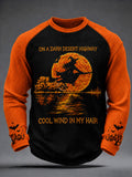 On A Dark Desert Highway Cool Wind In My Hair Long Sleeve Shirt Halloween Witch Clothing - Animerelic
