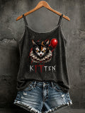 Kitten Tank Top Horror Cat Merch Gifts For Women Who Have Everything - Animerelic