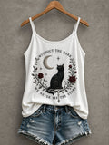 Without The Dark We Never See The Stars Tank Top Gothic Cat Clothing New Season Outfit - Animerelic