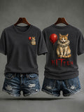 Kitten T-Shirt Halloween Cat Merch Perfect Halloween Apparel Ideas - Animerelic