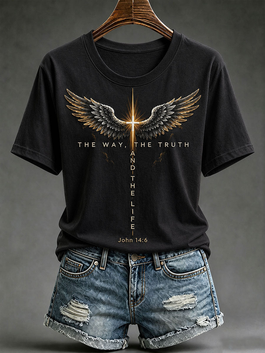 The Way The Truth And The Life John 14 6 T-Shirt Christian Faith Apparel Baptism Gift For Men - Animerelic