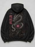Mechanical Dragon Japanese Inspired Oversized Hoodie
