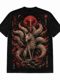 Nine Tailed Fox Japanese Inspired Graphic Vintage Tee