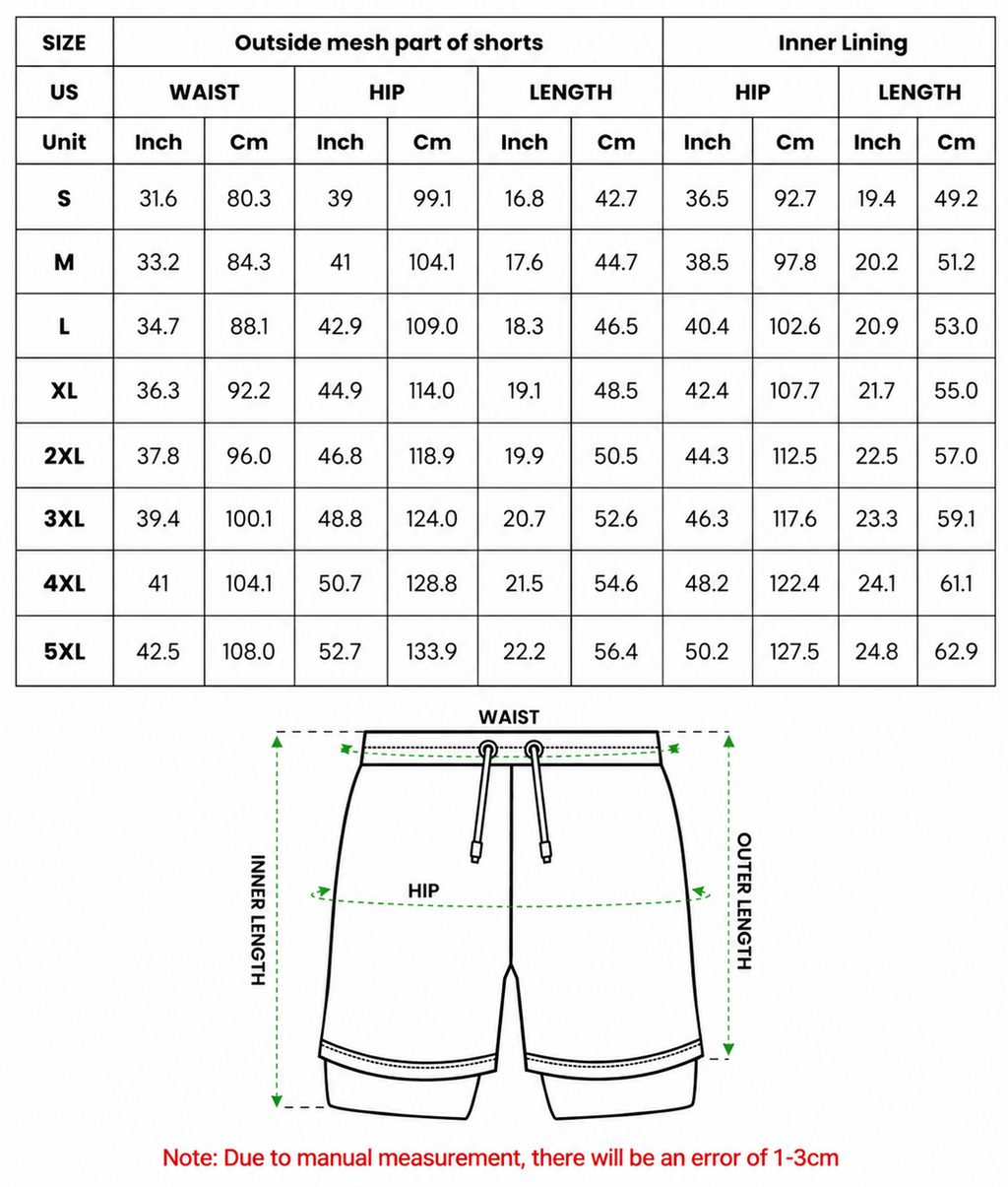 White Black Yellow 2-in-1 Performance  Shorts