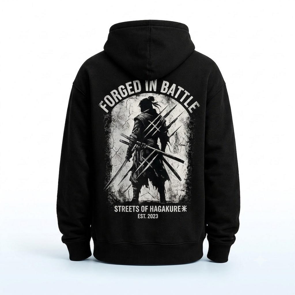Samurai Silhouette Streetwear Hoodie