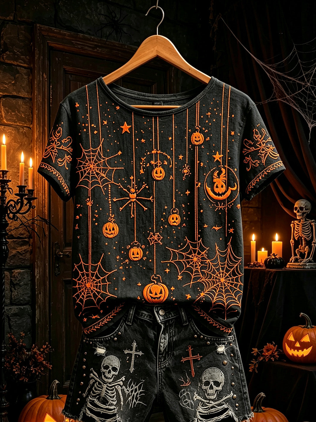 Halloween Spooky Season T-Shirt Coquette Halloween Merch Birthday Gifts For Women