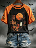 Cute Ghost Riding Bicycle Halloween T-Shirt Halloween Spooky Merch Gifts For Die Hard Fans