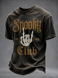 Spooky Club Est 1693 T-Shirt Halloween Clothing Halloween Gifts For Men