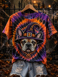French Bulldog Witch Hat T-Shirt Halloween Dog Merch Halloween Gift