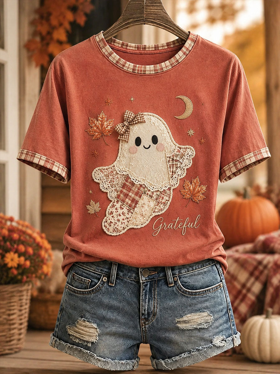Grateful Ghost T-Shirt Cute Ghost Merch Gifts For Women Who Have Everything