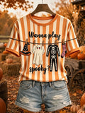 Wanna Play Spooky T-Shirt Halloween Merch Halloween Apparel Gifts