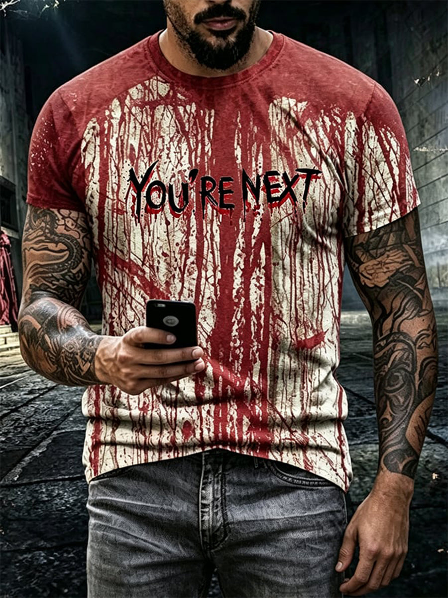 You_re Next T-Shirt Horror Blood Merch Unique Halloween Outfit Ideas