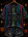 Witchy T-Shirt Halloween Witch Merch Unique Halloween Apparel Finds