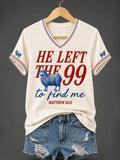 He Left The 99 To Find Me Matthew 18 12 V-Neck Shirt Christian Sheep Apparel Godly Mom Gift