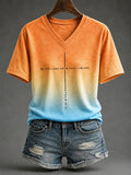 Be Still And Know That I Am God Psalm 46 10 V-Neck Shirt Christian Faith Merch Gifts For Fans