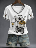 God_s Plan Your V-Neck Shirt Christian Jesus Sunflower Apparel Gifts For Mom