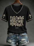 Christian Acronym Quote V-Neck Shirt Christian Faith Apparel Funny Gifts For Fans