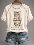 First Of All Jesus Thinks I_m A Delight T-Shirt Cat Christian Humor Clothing Gifts For Fans