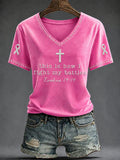 This Is How I Fight My Battles V-Neck Shirt Exodus 14 14 Christian Clothing Useful Gift