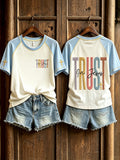 Trust In Jesus T-Shirt Christian Faith Apparel Christian Anniversary Him