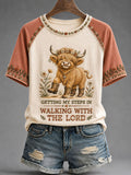Getting My Steps In Walking With The Lord T-Shirt Christian Faith Clothes Faith Gifts
