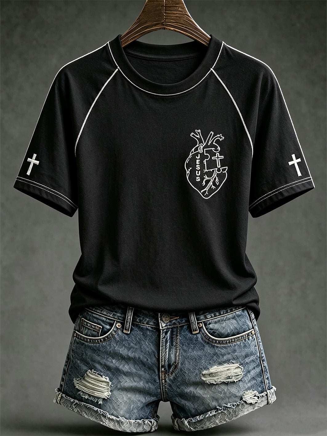 Jesus T-Shirt Christian Jesus Cross Clothes Unique Christian Gifts For Fans