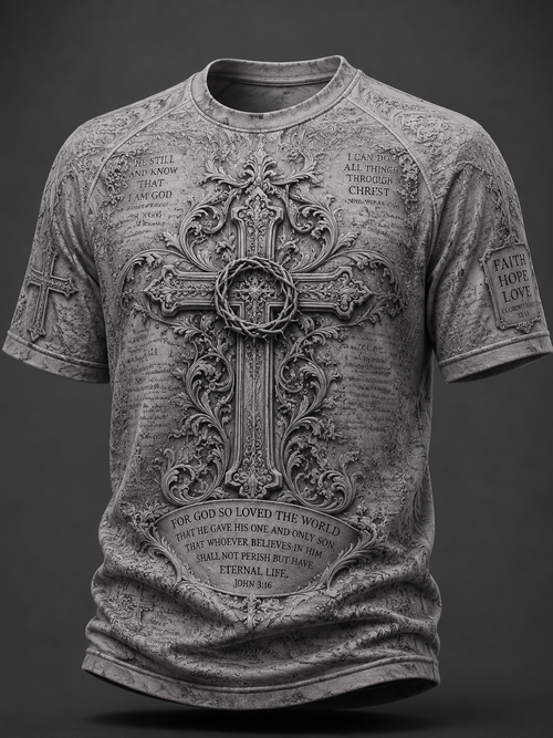 Christian T-Shirt Christian Religious Apparel Gifts Ideas For Men Fans
