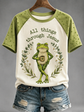 All Things Through Jesus T-Shirt Christian Faith Apparel Religious Christmas Gifts Men