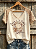 The Lord Is My Shepherd Psalm 23 1 V-Neck Shirt Christian Sheep Cross Clothing Gifts For Fans