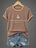 Jesus Loves This Silly Goose John 3 16 T-Shirt Christian Bible Verse Apparel Gifts For Fans