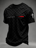Jesus T-Shirt Christian Cross Clothes Christian Dad Birthday Gift