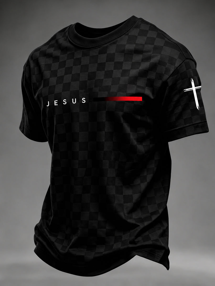 Jesus T-Shirt Christian Cross Clothes Christian Dad Birthday Gift
