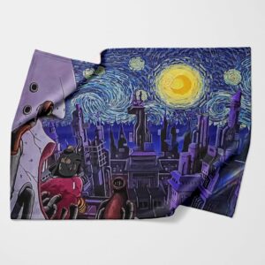 Akatsuki Amekagure Starry Night Fleece Blanket 1.jpg