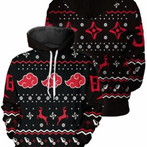 Akatsuki Christmas Unisex Pullover Hoodie 1.jpg