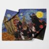 Akatsuki Gedo Statue Starry Night Fleece Blanket 1.jpg