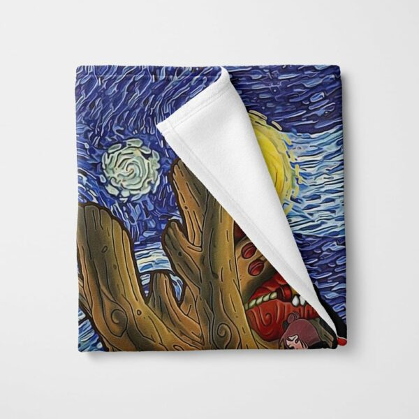 Akatsuki Gedo Statue Starry Night Fleece Blanket 2.jpg