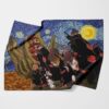 Akatsuki Gedo Statue Starry Night Fleece Blanket 3.jpg