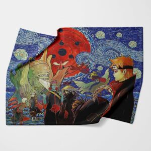 Akatsuki Infinite Tsukuyomi Starry Night Fleece Blanket 1.jpg