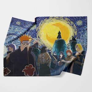 Akatsuki Ultimate Ninja Storm Starry Night Fleece Blanket 1.jpg
