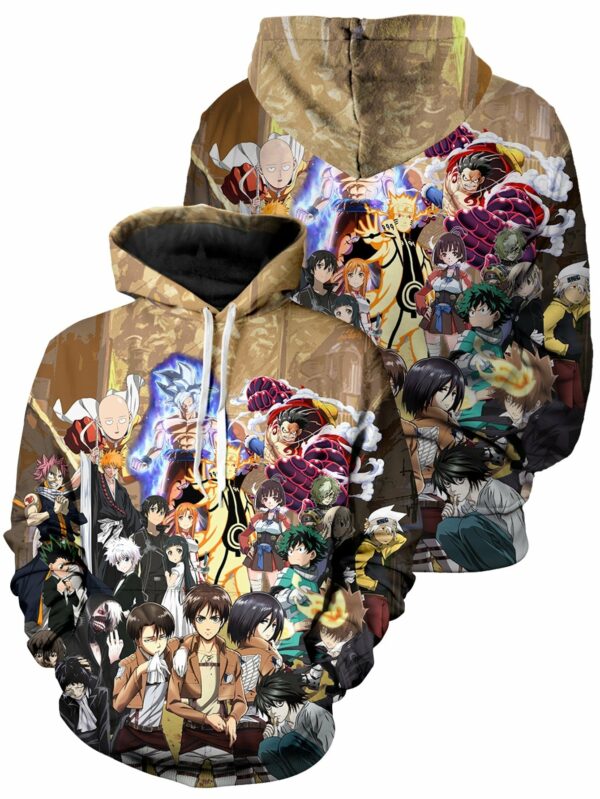 Anime Mashup Unisex Pullover Hoodie 1.jpg