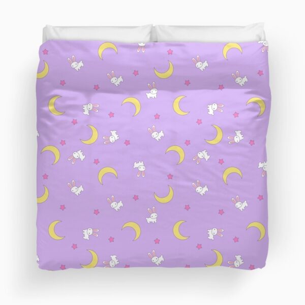 Cute Pink Sailor Moon Usagi Duvet Cover Bedding Set.jpg