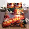 Demon Slayer Tanjiro Kamado Senjuro Rengoku Artwork Bed Sheets Spread Duvet Cover Bedding Set.jpg