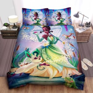 Disney Princess Tiana Pokemon Bed Sheet Spread Duvet Cover Bedding Set.jpg