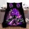 Dragon Ball Goku In Super Saiyan Purple Art Bed Sheet Spread Duvet Cover Bedding Set.jpg
