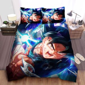 Dragon Ball Goku Kamehameha In 3d Artwork Bed Sheets Spread Duvet Cover Bedding Set.jpg