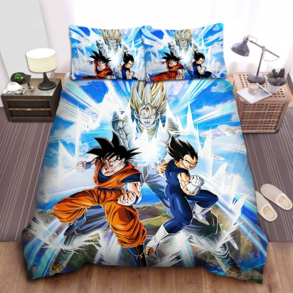 Dragon Ball Goku Vegeta Fusion Bed Sheet Spread Duvet Cover Bedding Set.jpg