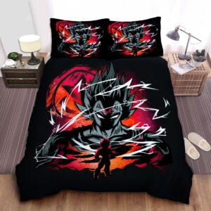 Dragon Ball Majin Vegeta Transformation Illustration Bed Sheets Spread Duvet Cover Bedding Set.jpg