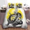Dragon Ball Super Saiyan 2 Goku The Divine Dragon In Black White Bed Sheets Spread Duvet Cover Bedding Set.jpg