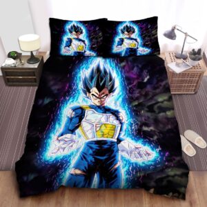 Dragon Ball Vegeta Full Of Powerful Ki Bed Sheets Spread Duvet Cover Bedding Set.jpg